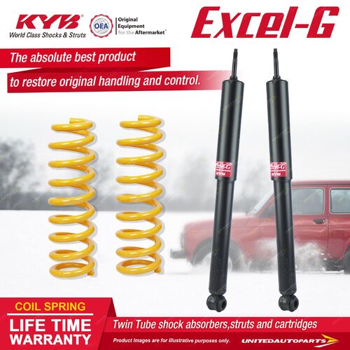 Rear KYB EXCEL-G Shock Absorbers King Springs for HOLDEN Commodore VK VL VN VP