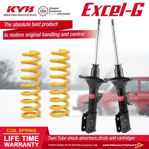 Fr KYB EXCEL-G Shock Absorbers STD King Springs for Commodore VY One Tonner V6