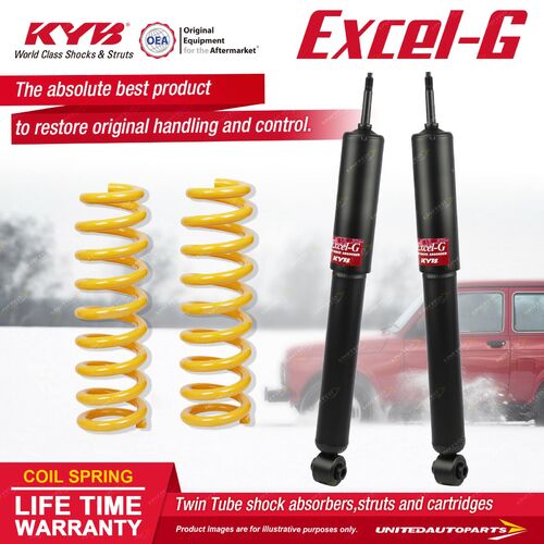 Front KYB EXCEL-G Shock Absorbers STD King Springs for HOLDEN Gemini TX 1.6 I4