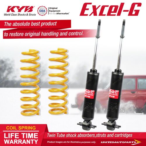 Front KYB EXCEL-G Shock Absorbers STD King Springs for HOLDEN HQ HJ HX I6