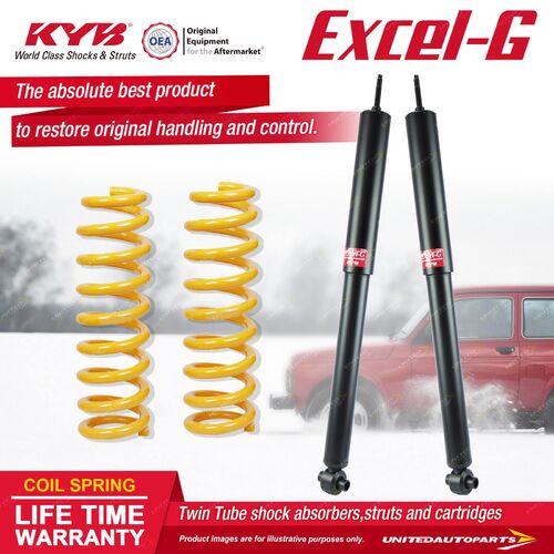 Rear KYB EXCEL-G Shock Absorbers STD King Springs for HOLDEN Monaro V2 CV6 3.8