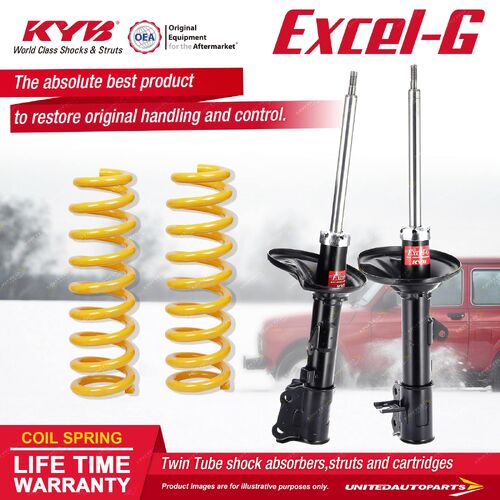 Rear KYB EXCEL-G Shock Absorbers STD King Springs for HYUNDAI Elantra XD I4