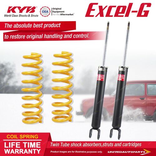 Rear KYB EXCEL-G Shock Absorbers STD King Springs for HYUNDAI i30 FD 1.6 2.0