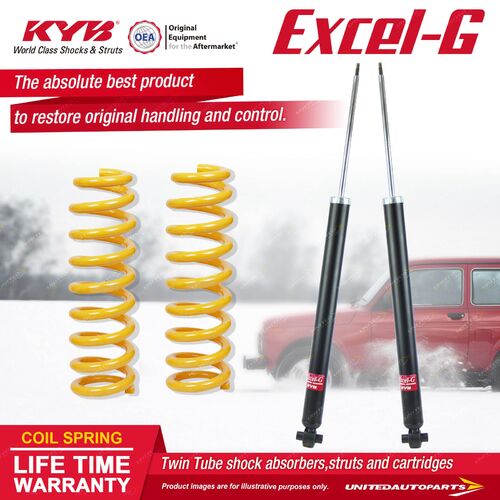 Rear KYB EXCEL-G Shock Absorbers STD King Springs for MAZDA 3 BK 2.0 2.2 FWD