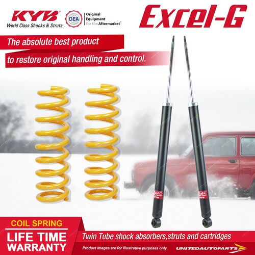 Rear KYB EXCEL-G Shock Absorbers STD King Springs for MAZDA 3 BL PETROL 2.0 I4