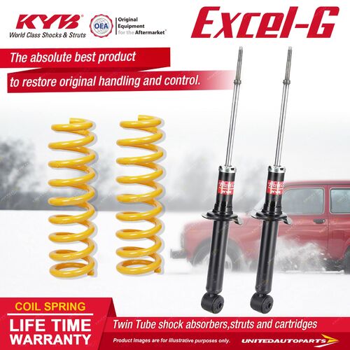 Rear KYB EXCEL-G Shock Absorbers STD King Springs for MITSUBISHI Mirage CE 1.5