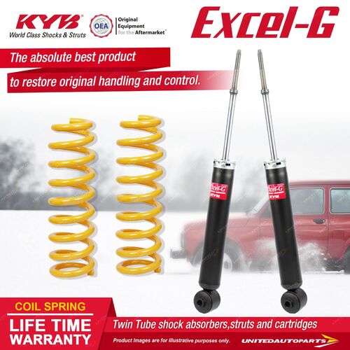 Rear KYB EXCEL-G Shock Absorbers STD King Springs for MITSUBISHI Outlander ZG ZH