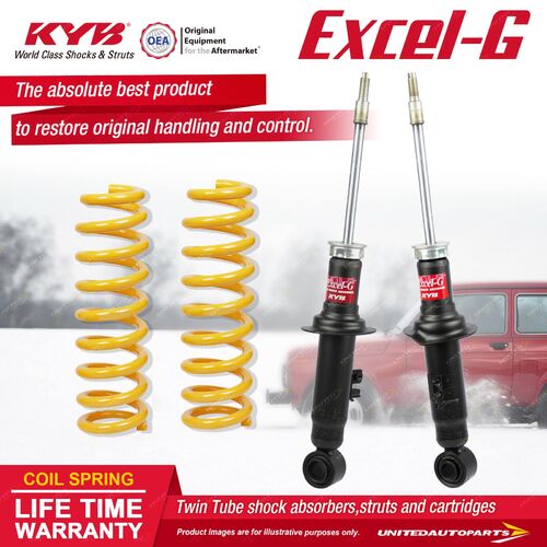 Front KYB EXCEL-G Shock Absorbers STD King Springs for NISSAN 300ZX Z32 3.0 V6