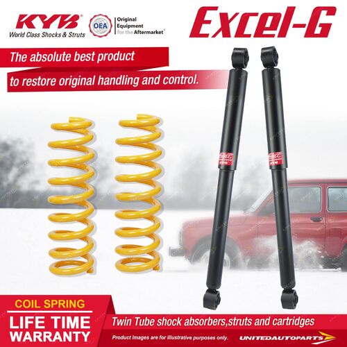 Rear KYB EXCEL-G Shock Absorbers STD King Springs for NISSAN Pathfinder R50