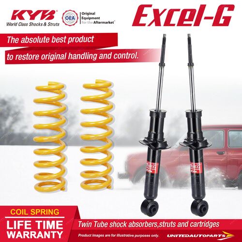 Rear KYB EXCEL-G Shock Absorbers STD King Springs for NISSAN Pulsar N15 98-00