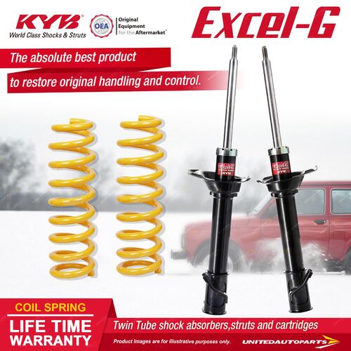 Rear KYB EXCEL-G Shock Absorbers STD King Springs for SUBARU Forester SG9 Wagon