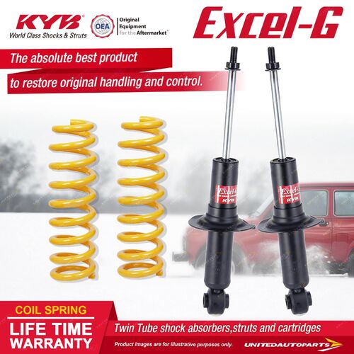 Rear KYB EXCEL-G Shock Absorbers STD King Springs for SUBARU Liberty BL5 BL9