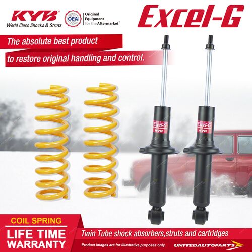 Rear KYB EXCEL-G Shock Absorbers STD King Springs for SUBARU Outback BH9 BHE