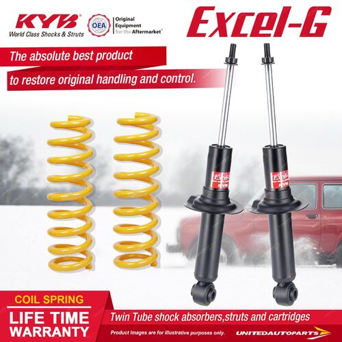 Rear KYB EXCEL-G Shock Absorbers STD King Springs for SUBARU Outback BP9 2.5 F4