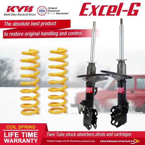 Front KYB EXCEL-G Shock Absorbers King Springs for TOYOTA Aurion GSV40R Sportivo