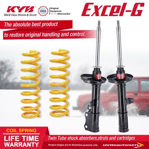 Rear KYB EXCEL-G Shock Absorbers STD King Springs for TOYOTA Celica ST162 2.0 I4