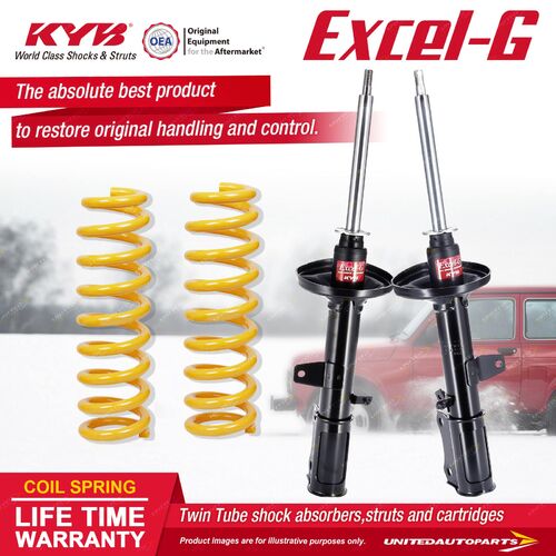 Rear KYB EXCEL-G Shock Absorbers STD King Springs for TOYOTA Celica ST204R 2.2