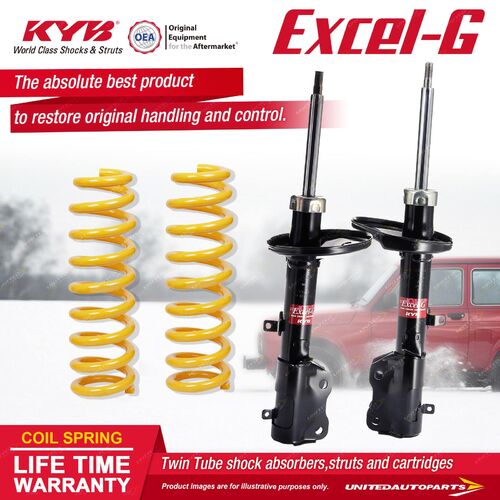 Rear KYB EXCEL-G Shock Absorbers STD King Springs for TOYOTA Corolla AE112R 1.8