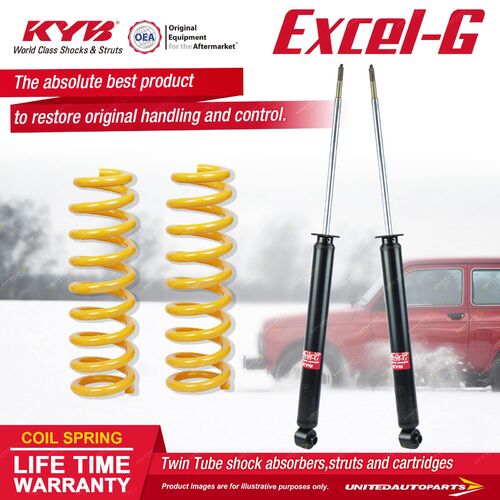 Rear KYB EXCEL-G Shock Absorbers STD King Springs for BMW 323i 325i 328i E36