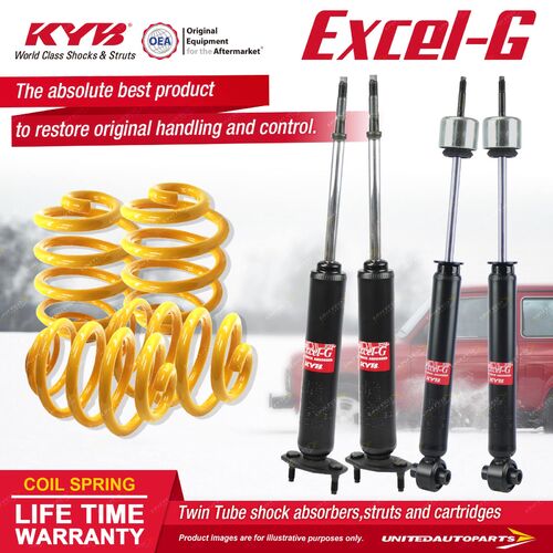 F+R KYB EXCEL-G Shock Absorbers Super Low King Springs for FORD Fairlane ZK ZL