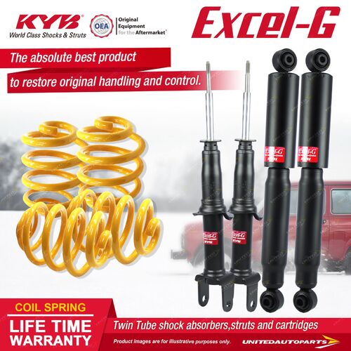 F+R KYB EXCEL-G Shock Absorbers Super Low King Springs for FORD Falcon BA BF