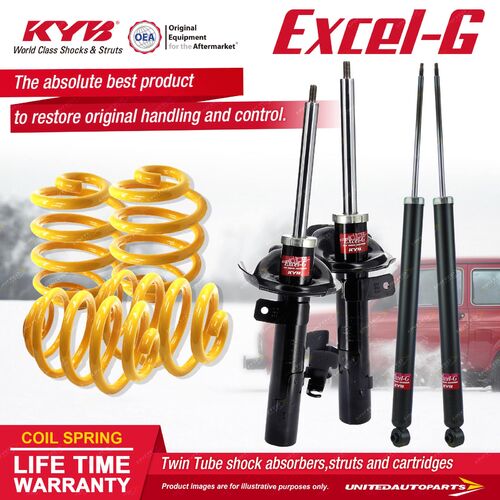 F+R KYB EXCEL-G Shock Absorbers Super Low King Springs for FORD Focus LV FWD