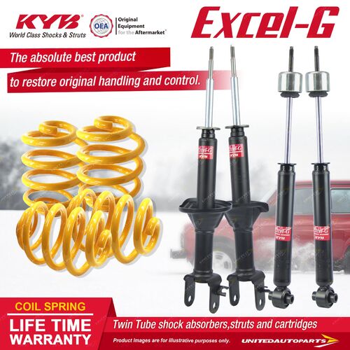 F+R KYB EXCEL-G Shock Absorbers Lowered King Springs for FORD Fairlane NF NL V8