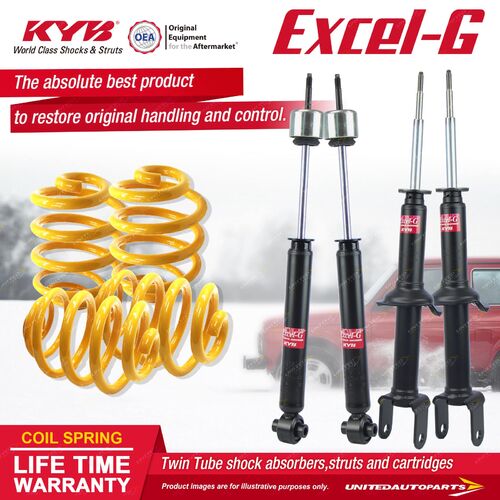 F+R KYB EXCEL-G Shock Absorbers Lowered King Springs for FORD Falcon ED V8 RWD