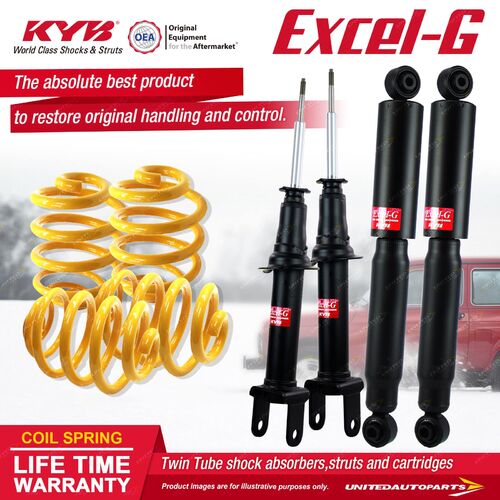 F+R KYB EXCEL-G Shock Absorbers Lowered King Springs for Falcon BFII Barra 220