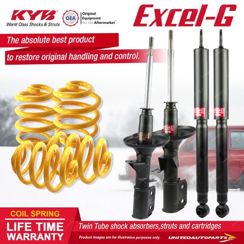 F+R KYB EXCEL-G Shock Absorbers Lowered King Springs for HOLDEN Adventra VYII