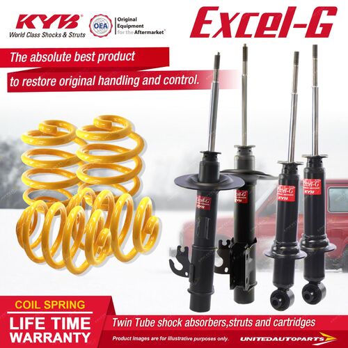 F+R KYB EXCEL-G Shock Absorbers Lowered King Springs for HOLDEN Statesman WM V6