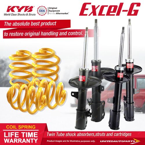 F+R KYB EXCEL-G Shock Absorbers Lowered King Springs for LEXUS ES300 MCV20 3.0