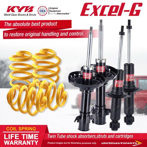 F+R KYB EXCEL-G Shock Absorbers Lowered King Springs for SUBARU Liberty BL5 BL9