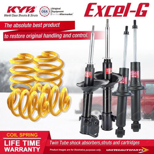 F+R KYB EXCEL-G Shock Absorbers Lowered King Springs for SUBARU Outback BH9 2.5