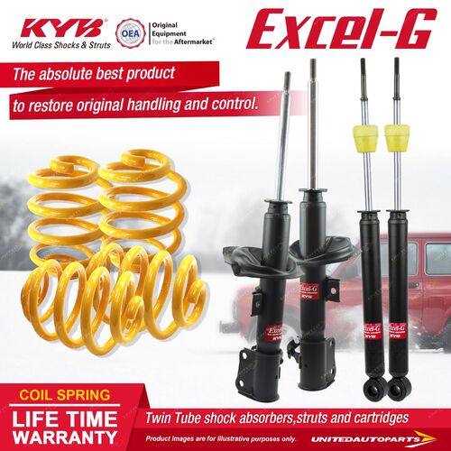 F+R KYB EXCEL-G Shock Absorbers Lowered King Springs for SUZUKI Swift RS415 M15A