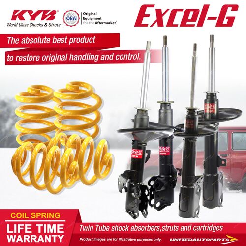 F+R KYB EXCEL-G Shock Absorbers Lowered King Springs for Aurion GSV40 Sportivo