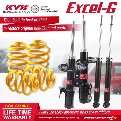 F+R KYB EXCEL-G Shock Absorbers Lowered King Springs for TOYOTA Corolla ZRE152