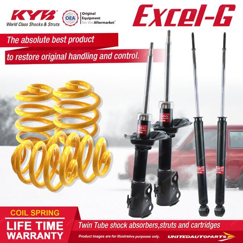 F+R KYB EXCEL-G Shock Absorbers Lowered King Springs for Echo NCP10 NCP12 NCP13