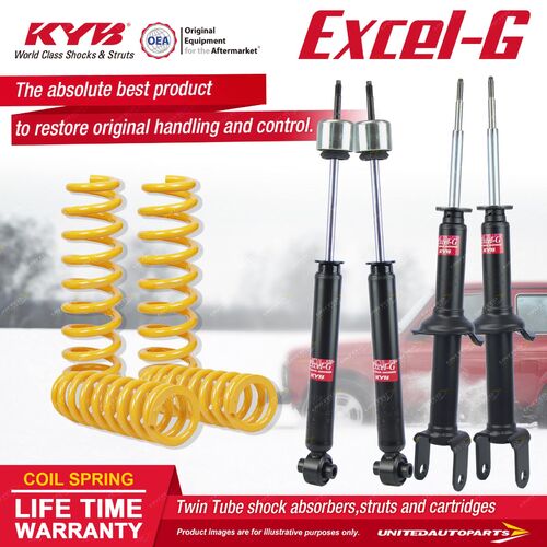 F+R KYB EXCEL-G Shock Absorbers STD King Springs for FORD Fairlane NA NC I6 RWD