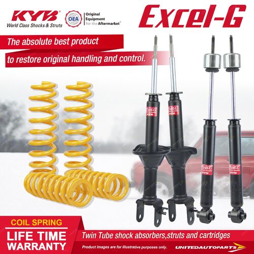 F+R KYB EXCEL-G Shock Absorbers STD King Springs for FORD Fairlane NF NL V8 RWD