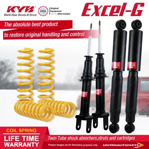 F+R KYB EXCEL-G Shock Absorbers STD King Springs for FORD Falcon BFII Barra 220