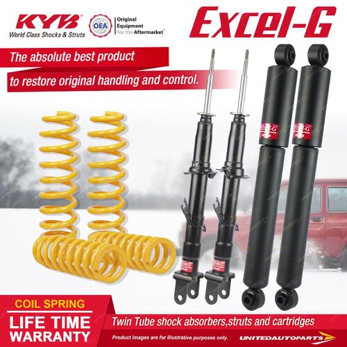 F+R KYB EXCEL-G Shock Absorbers STD King Springs for FORD Territory SX Barra 182