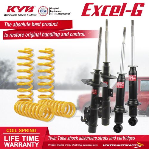 F+R KYB EXCEL-G Shock Absorbers STD King Springs for HOLDEN Caprice WM Sedan