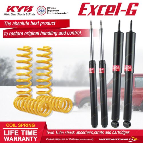 F+R KYB EXCEL-G Shock Absorbers STD King Springs for HOLDEN Commodore VG V8 Ute