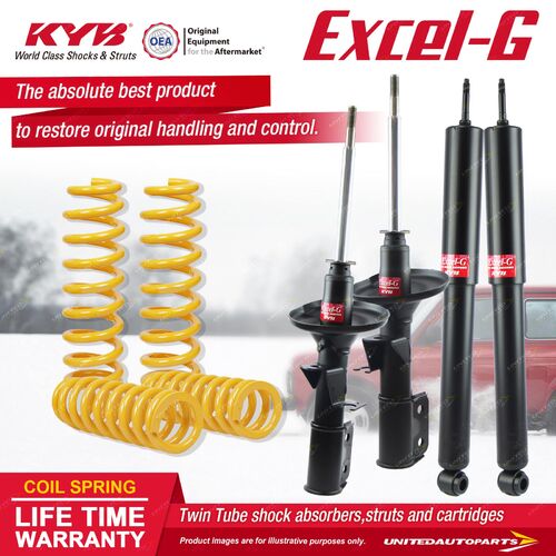 F+R KYB EXCEL-G Shock Absorbers STD King Springs for HOLDEN Commodore VR L27 3.8