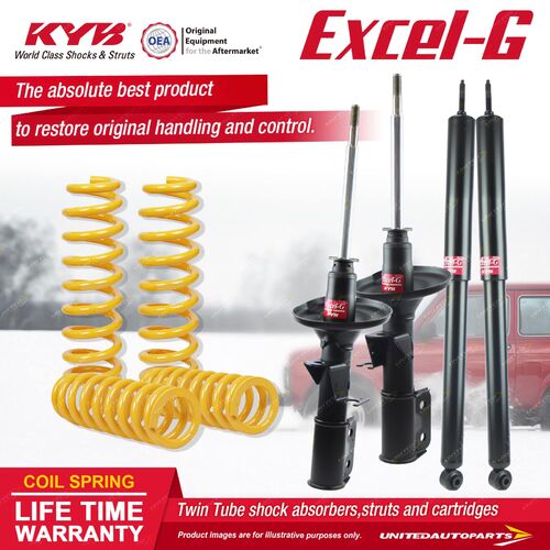 F+R KYB EXCEL-G Shock Absorbers STD King Springs for HOLDEN Commodore VS Sedan