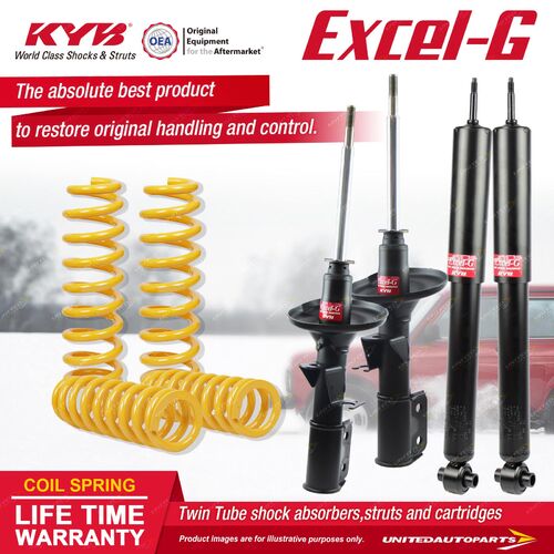 F+R KYB EXCEL-G Shock Absorbers STD King Springs for HOLDEN Commodore VU V6 Ute