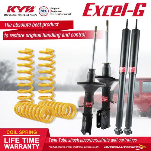 F+R KYB EXCEL-G Shock Absorbers STD King Spring for HOLDEN Commodore VY V8 Sedan