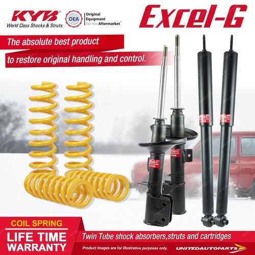 F+R KYB EXCEL-G Shock Absorbers STD King Springs for Commodore VZ Sedan Sports