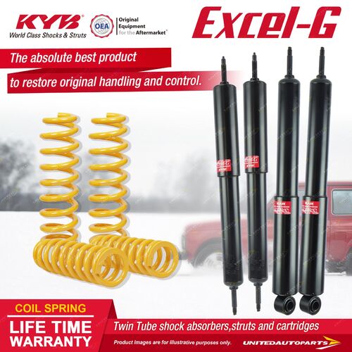 F+R KYB EXCEL-G Shock Absorbers STD King Springs for LAND ROVER Discovery I